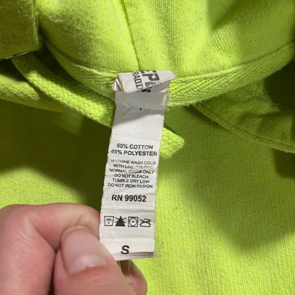 Neon Yellow Graphic Hoodie - Picture 4 of 4